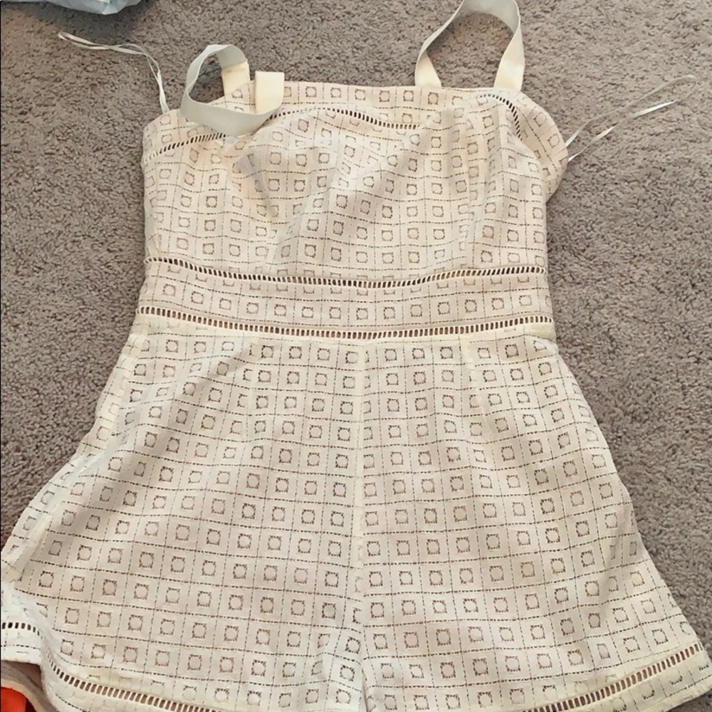 White romper perfect for bachelorette party